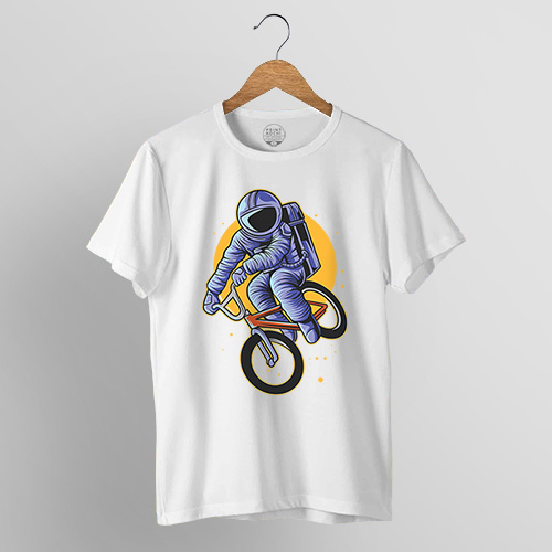 Printed T-Shirt – Bicycle (8001W) – Print Kochi