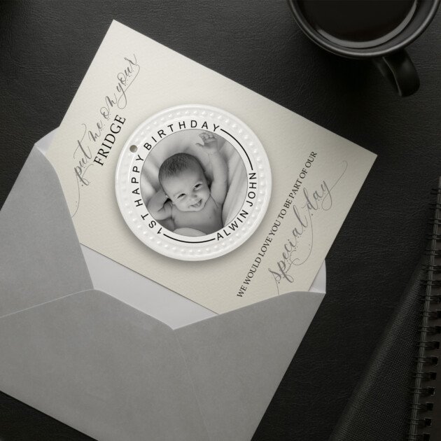 FRIDGE MAGNET CERAMIC-ROUND