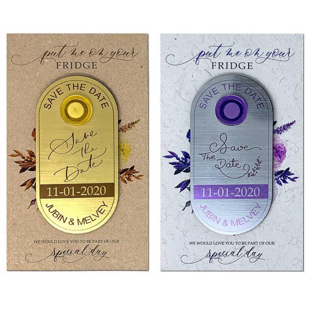 FRIDGE MAGNET ACRYLIC- METALIC