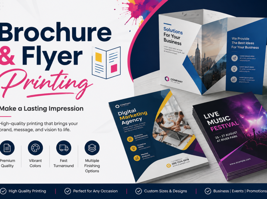 brochure and flyer